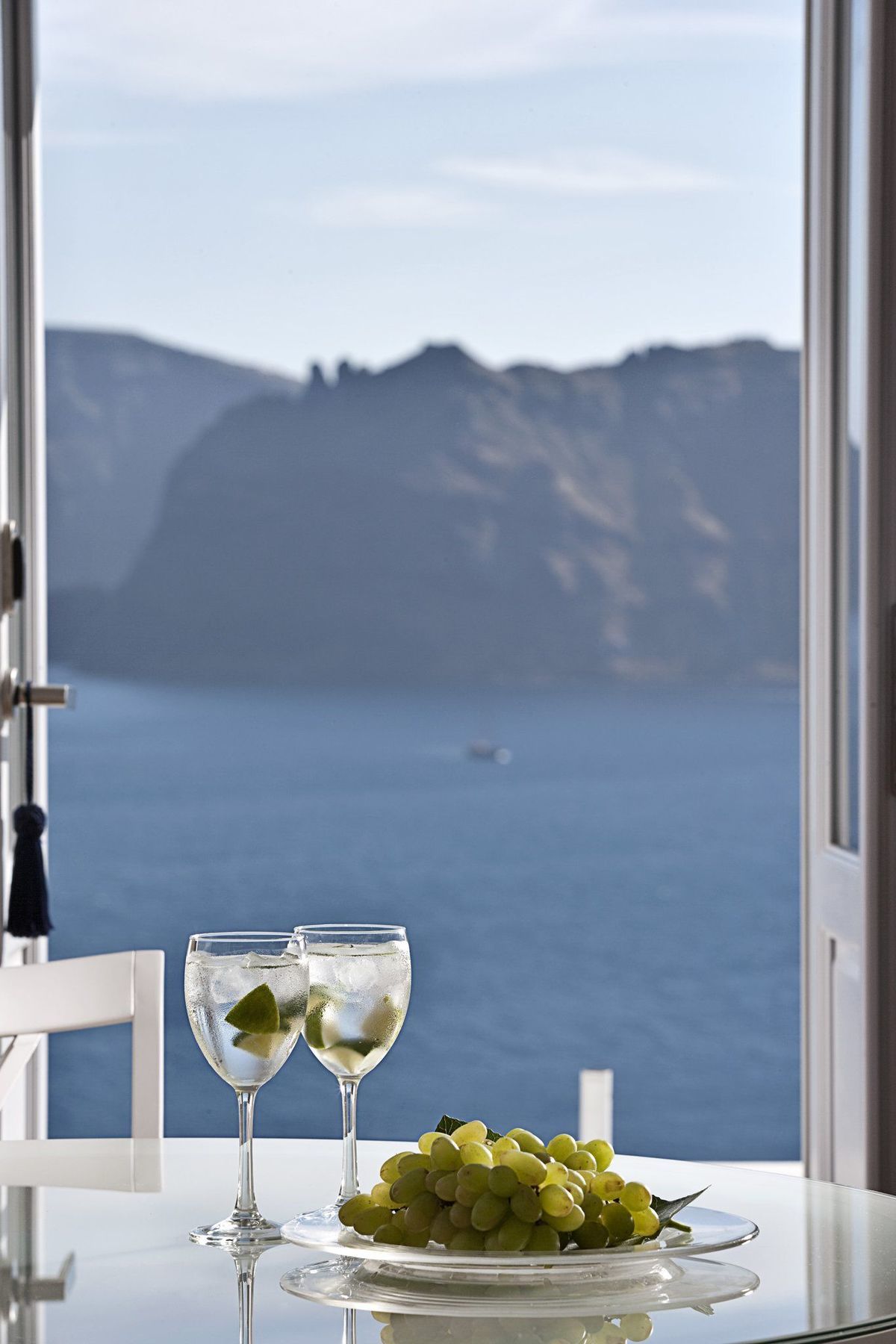 Katikies Villa Santorini - The Leading Hotels Of The World Ия Ресторан фото