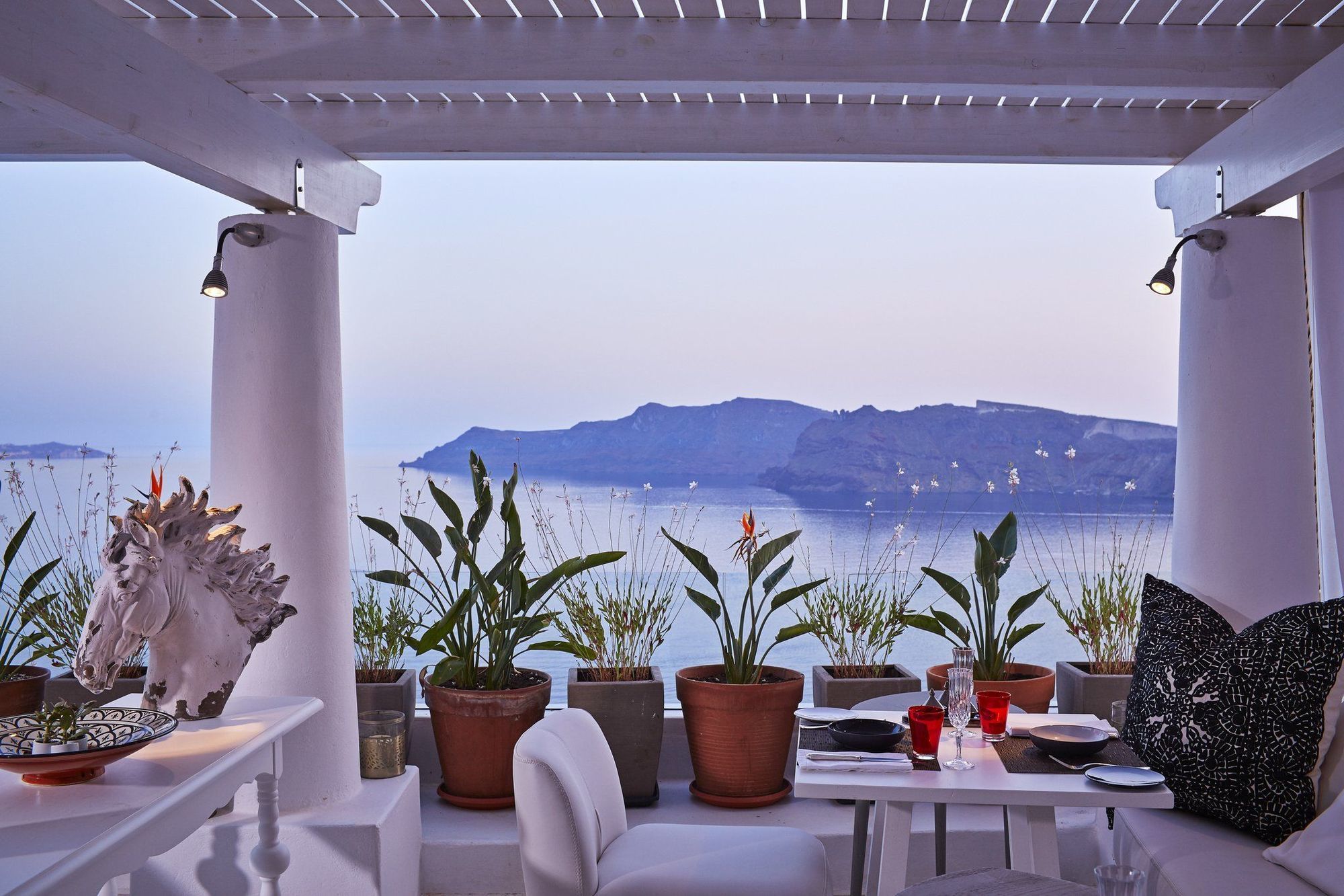 Katikies Villa Santorini - The Leading Hotels Of The World Ия Ресторан фото